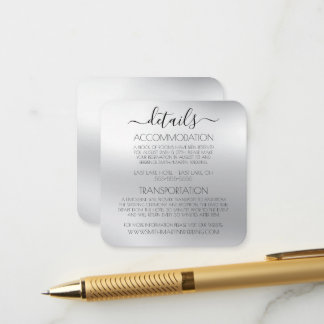 Carte D'accompagnement Créez Votre Propre Mariage Minimaliste Tache D'Arg