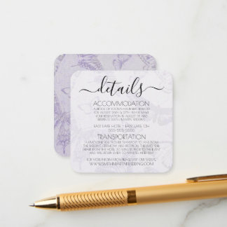 Carte D'accompagnement Créez votre propre Motif papillon Vintage