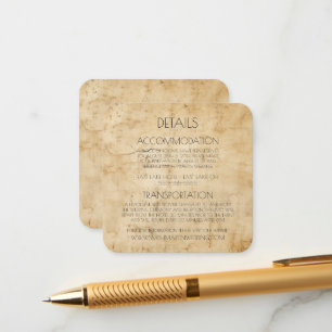 Carte D'accompagnement Créez Votre Propre Papier Sepia Personnalisé Distr