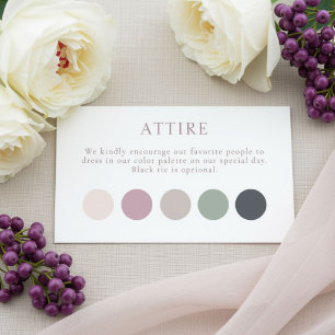 Carte D'accompagnement Crème & Bourgogne Robe de Mariée Élégante