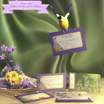 Crème de mariage du jardin de printemps Goldfinch