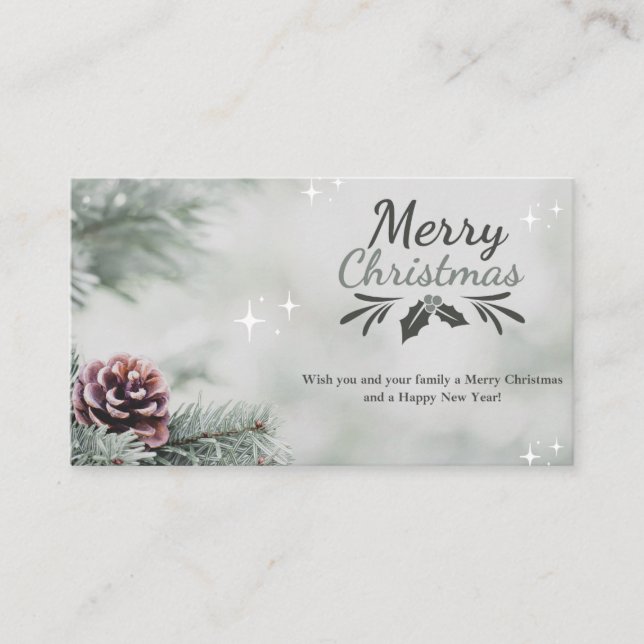 Carte D'accompagnement crishtmas card,enclosure card (Devant)