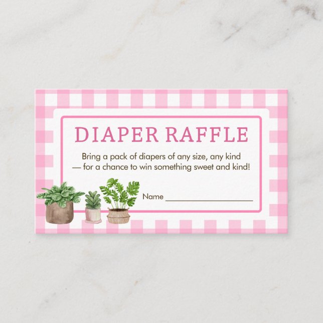 Carte D'accompagnement Crochet de Baby shower rose local (Devant)