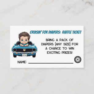 Carte D'accompagnement Croisière En Voiture Classique' Dans Billet Raffle