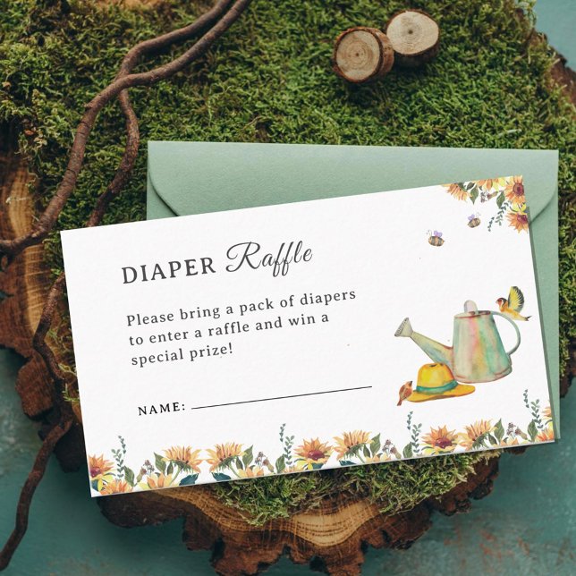 Carte D'accompagnement Croissance avec l'amour Déchets Raffle (Créateur téléchargé)