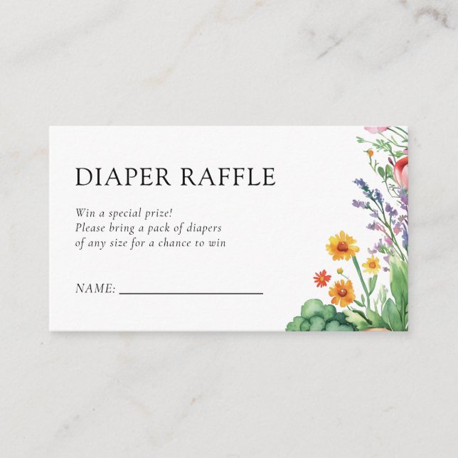 Carte D'accompagnement Cultivateurs locaux Baby shower de chaudières Raff (Devant)