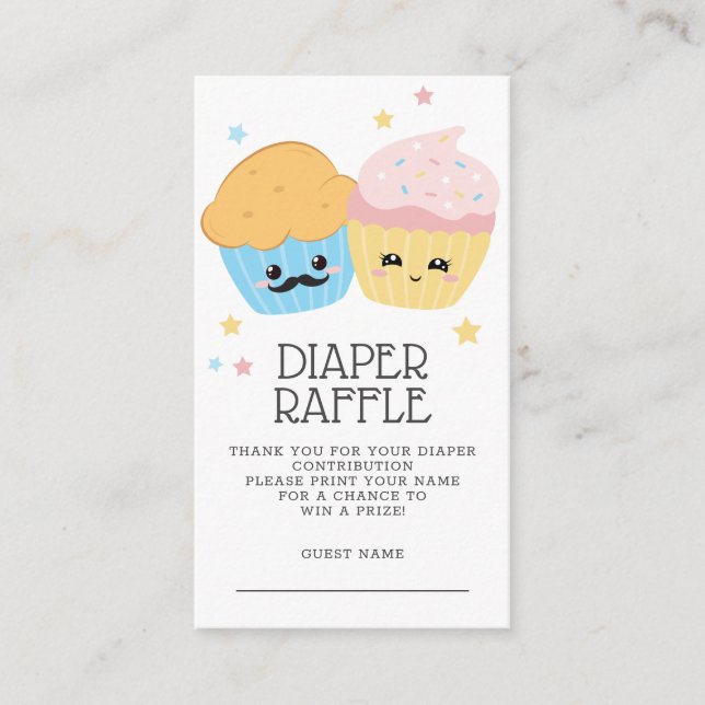 Carte D'accompagnement Cupcake ou muffin Stud (Devant)