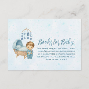 Carte D'accompagnement Cute Blue Mobile Lit bébé livres pour bébé