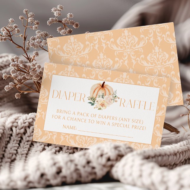 Carte D'accompagnement Cute Boho Petit Baby shower Citrouille Déchets Raf (Créateur téléchargé)
