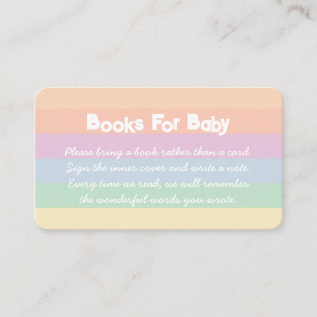 Carte D'accompagnement Cute Cloud Raindrops Baby showers Livres Pour Bébé (Devant)