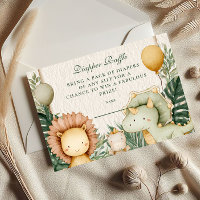 Cute Dino Jungle Diapper Raffle