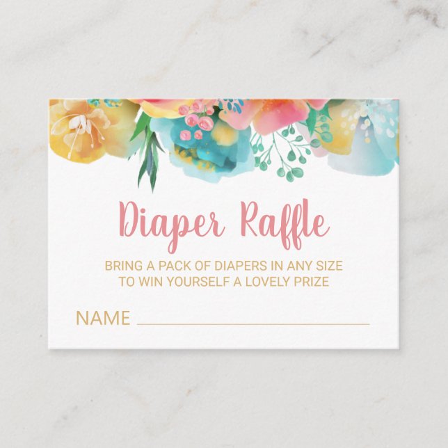 Carte D'accompagnement *~* Cute florale Bébé Ours Cub Déchets Raffle (Devant)