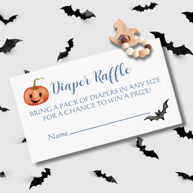 Carte D'accompagnement Cute Halloween Baby shower Déchets Raffle (Créateur téléchargé)