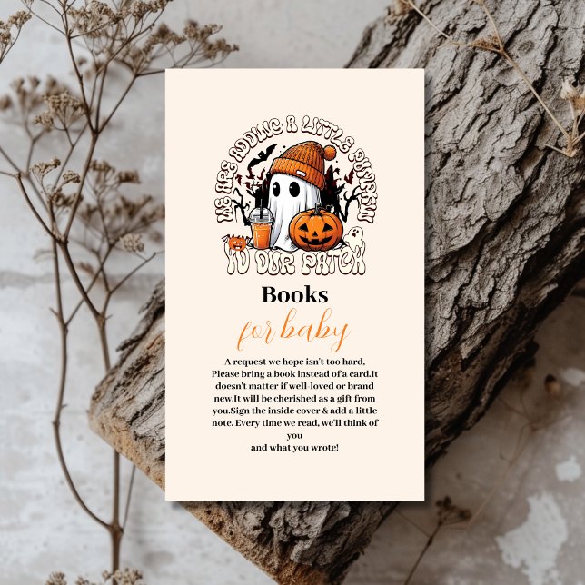 Carte D'accompagnement Cute Halloween Baby showers Livres pour bébé (Créateur téléchargé)