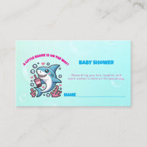 Cute Kawaii Boba Baby shower requin