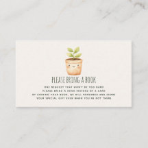 Cute Little Sprout Book Request Baby Shower