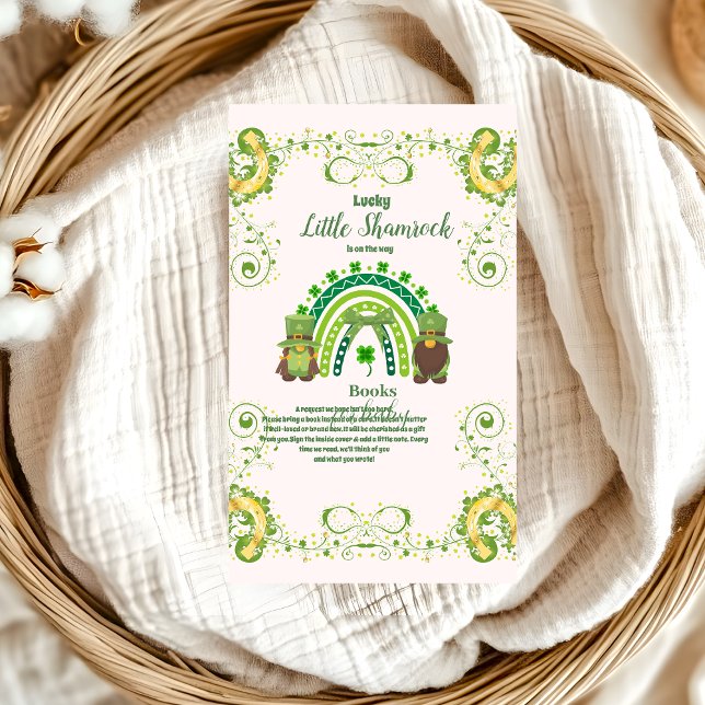 Carte D'accompagnement Cute Lucky Little Shamrock Livres pour bébé (Créateur téléchargé)