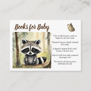 Carte D'accompagnement Cute Raccoon Genre Neutre Livres pour bébé