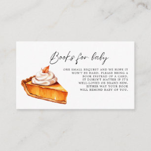 Carte D'accompagnement Cutie Pie Citrouille Automne Baby showers Livres p
