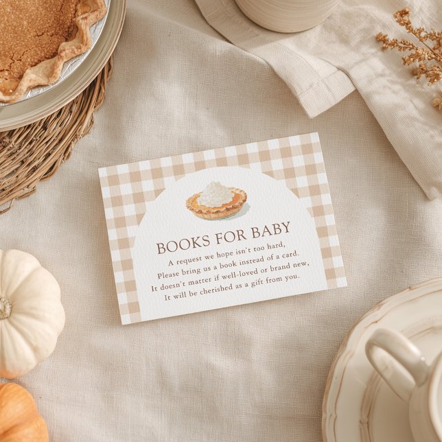 Carte D'accompagnement Cutie Pie Fall Baby showers Livres pour bébé (Créateur téléchargé)