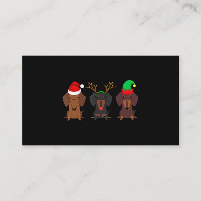 Carte D'accompagnement Dachshund Maman de Noël Women Weiner Dog Venin (Devant)