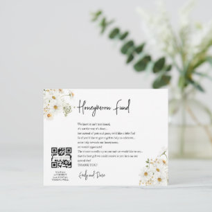 Carte D'accompagnement Daisy Honeymoon souhaite QR CODE