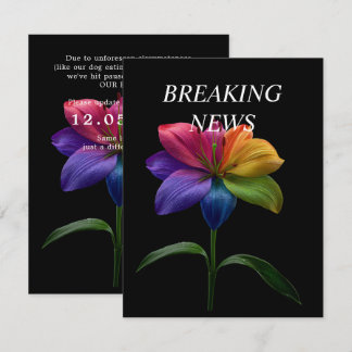 Carte D'accompagnement 🌈Date du mariage CHANGÉE