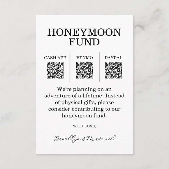 Carte d'accompagnement de code QR pour le fonds de (Devant)