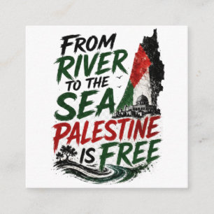 Carte D'accompagnement De la rivière à la mer la Palestine est libre