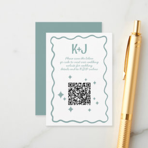 Carte d'accompagnement de mariage de style griboui