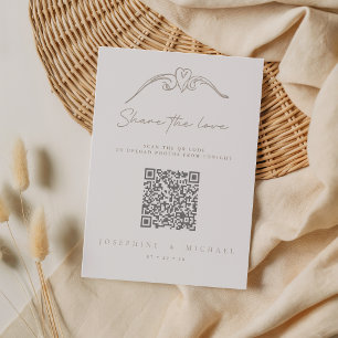 Carte d'accompagnement de mariage élégant 'Partage