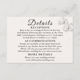 Carte d'accompagnement de mariage en ligne artisti