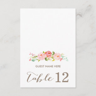 Carte d'accompagnement de mariage floral de jardin