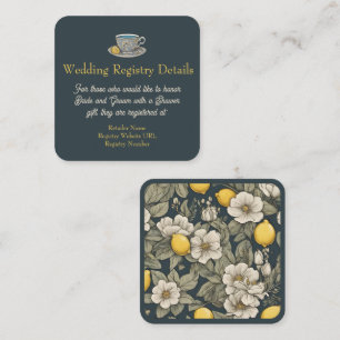 Carte d'accompagnement de registre de mariage Zest