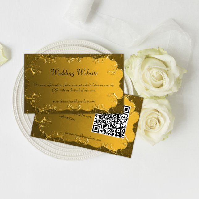 Carte d'accompagnement de site web de mariage vint (Créateur téléchargé)