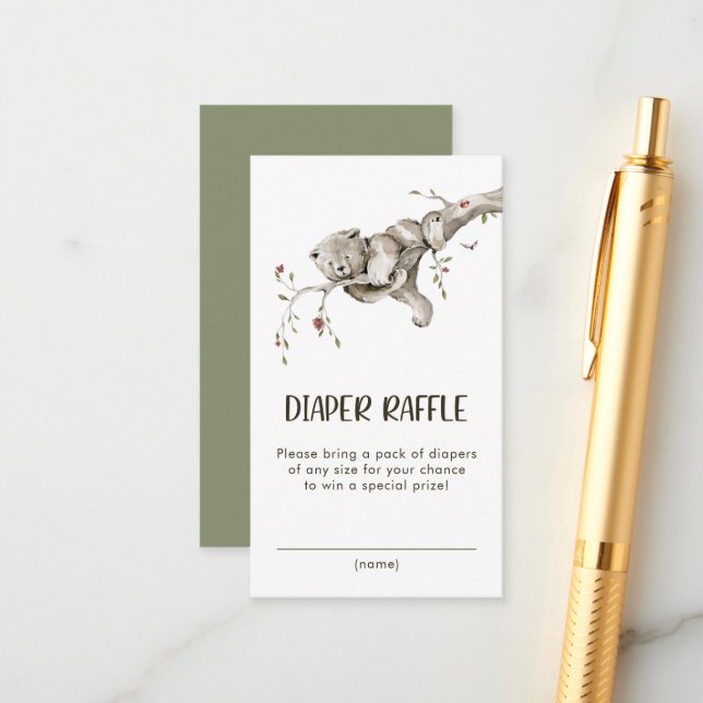 Carte d'accompagnement de tirage au sort de couche (Devant/Arrière en situation)