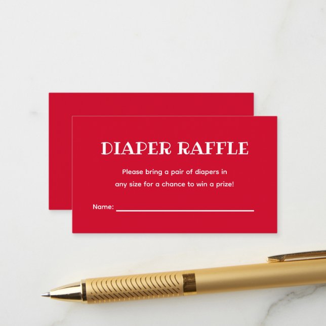 Carte D'accompagnement Déchets 4 juillet Baby shower à thème (Devant/Arrière en situation)