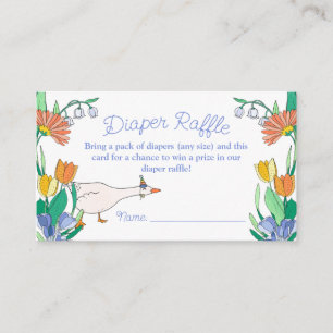 Carte D'accompagnement Déchets de Baby shower d'oie soyeux