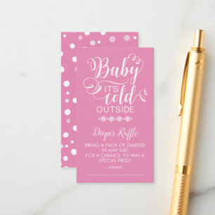 Carte D'accompagnement Déchets Raffle Baby It's Cold Outside Card