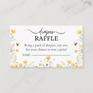 Carte D'accompagnement Déchets Raffle Fleur sauvage Floral Miel Bee