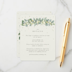 Carte D'accompagnement Décoration de mariage Guirlande de Crème de Sympho