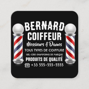 Carte D'accompagnement Décoration de salon de coiffure