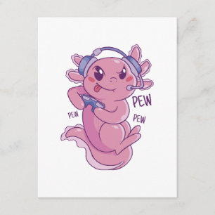 Carte D'accompagnement Défi de jeu Axolotl Blast