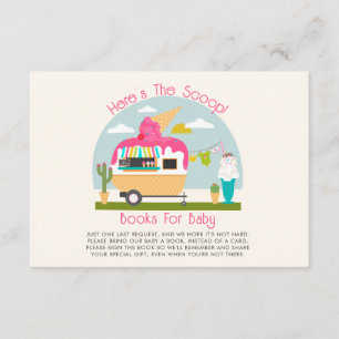 Carte D'accompagnement Demande de Baby shower de la crème glacée Scoop