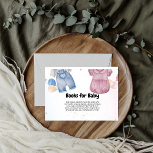 Carte D'accompagnement Demande de Baby shower de la ligne de vêtements po