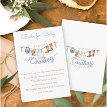Demande de Baby shower de Little Cowboy Canyon