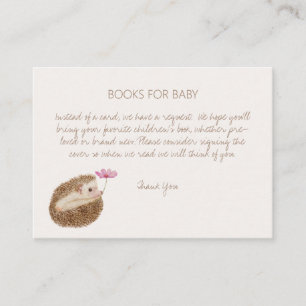 Carte D'accompagnement Demande de Baby shower de livres de forêt de Héris