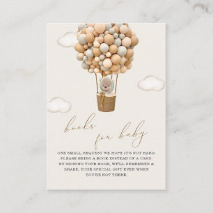 Carte D'accompagnement Demande de Baby shower de l'ours en peluche