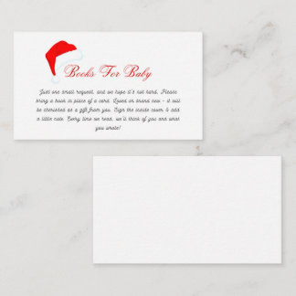 Carte D'accompagnement Demande de Baby shower de Santa Hat