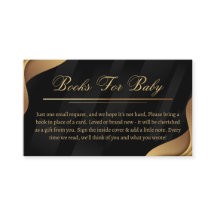 Demande de Baby shower Elegant Black & Gold